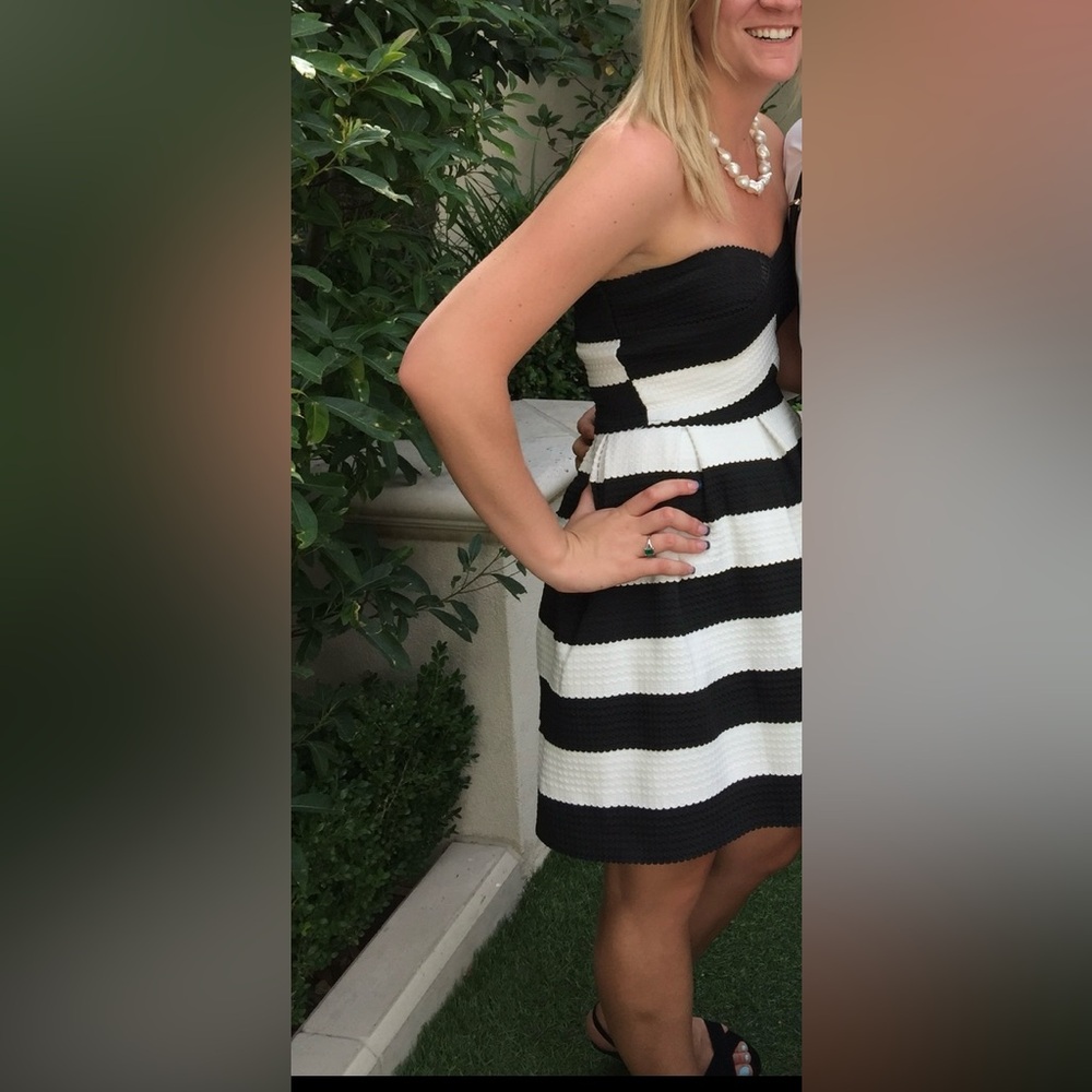 Black and white dress